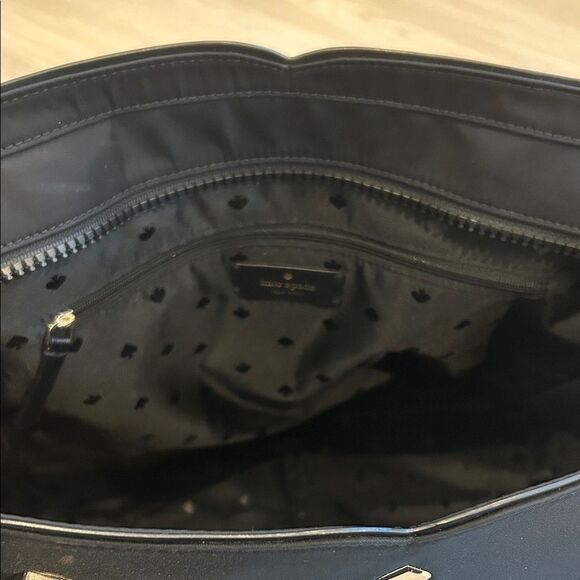 Kate Spade Large Black Nylon Shoulder Tote Bag - Picture 3 of 6
